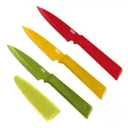 Kuhn Rikon - Straight & Serrated Paring Knife Set - Multicolor