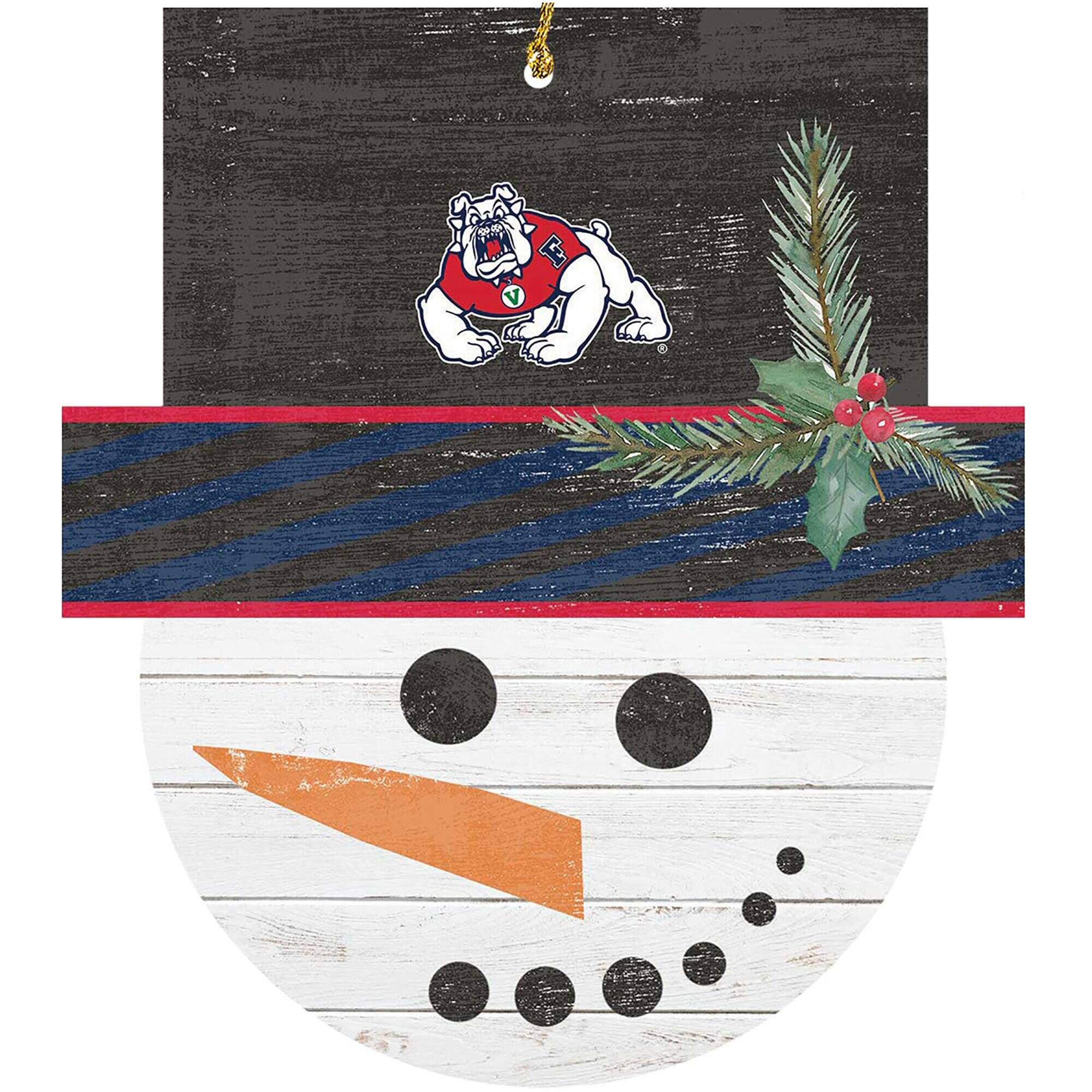 Alt View 3. Jardine - Fresno State Bulldogs Ornament Bundle - White.