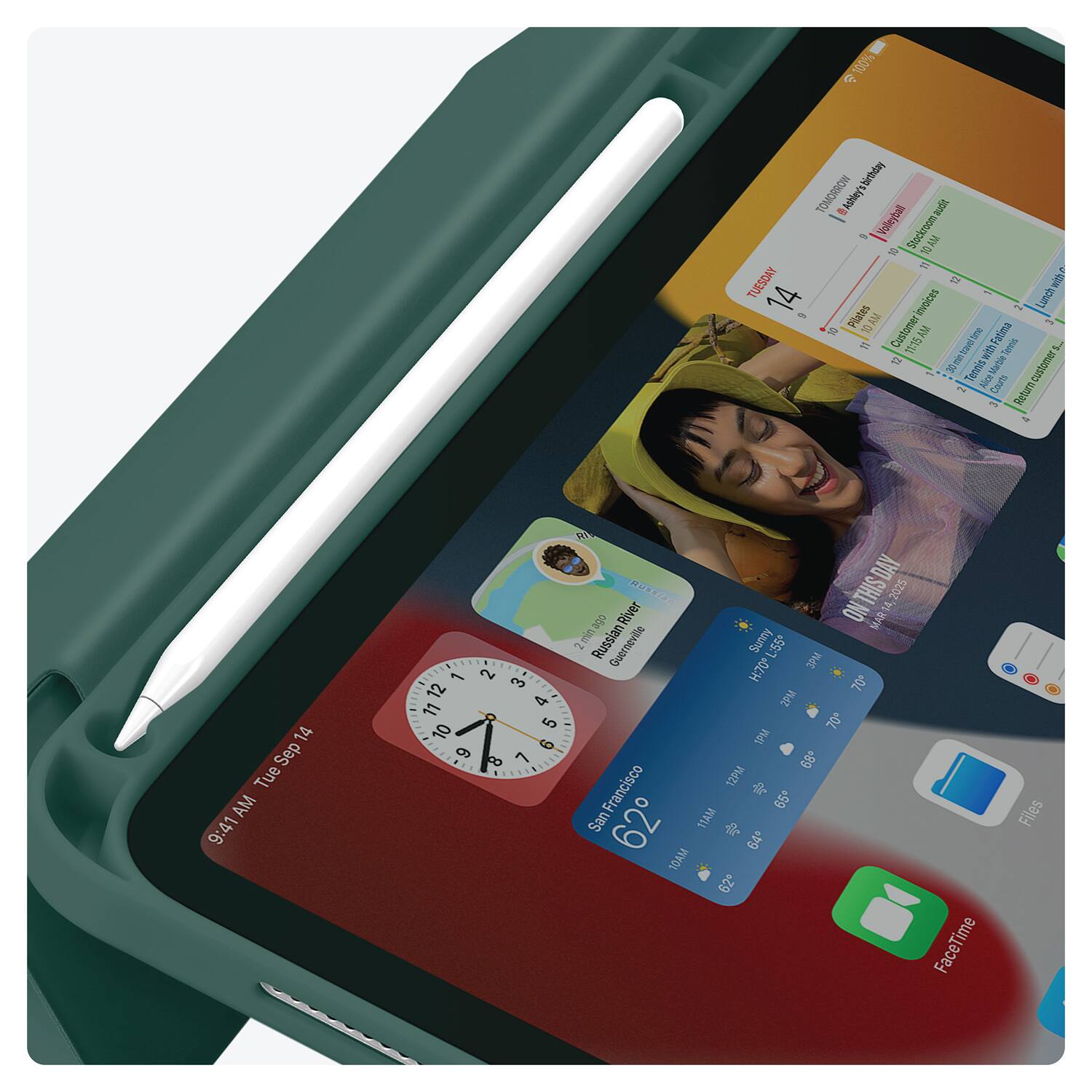 100% P lepps TOMORROWI role i - Volleyball Stockroom ie PS  7 TUESDAY VSP 14 SADGRA Lunch Piates 10AM Customer W  Fatima 1115 NARESIC with Tenins 1  Marin customer a Tennis 2a Aice Courn  Return 14 Sep Tue AM 9:41 1 2 3 12 b 11 5 10 D 6 1 8 DAY Mia ONTHISDAY THIS 2025 NO 14 abt River MAR E Russian Auuns ca Guernevile  nist OH 70 29% 7Q* 1PM Francisco 12PM 65 San 62 TIAM fr 64 10AM 62 FaceTime Files