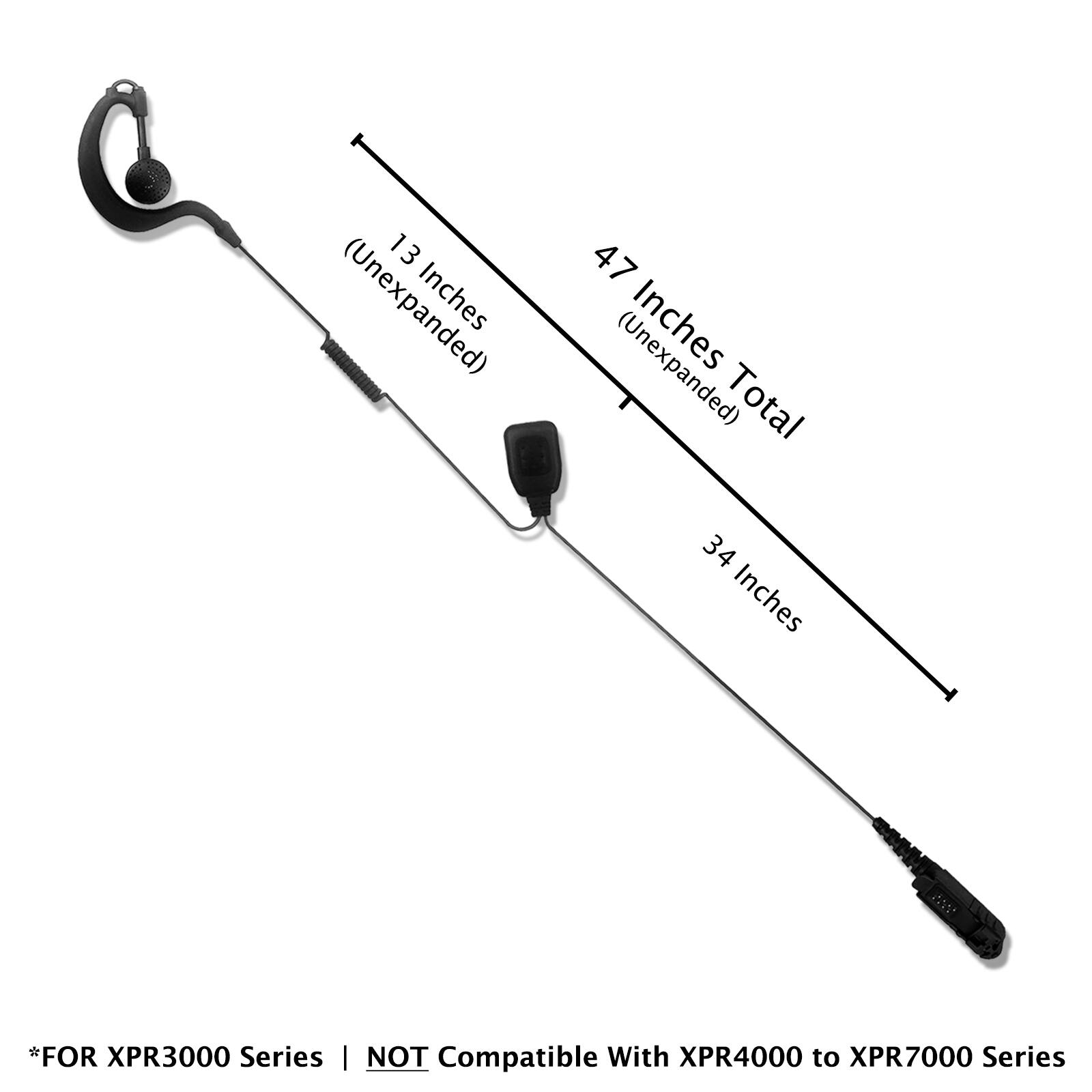 13 (Unexpanded) Inches  
47 Inches Total 34 Inches  
*FOR XPR3000 Series | NOT Compatible With XPR4000 to XPR7000 Series