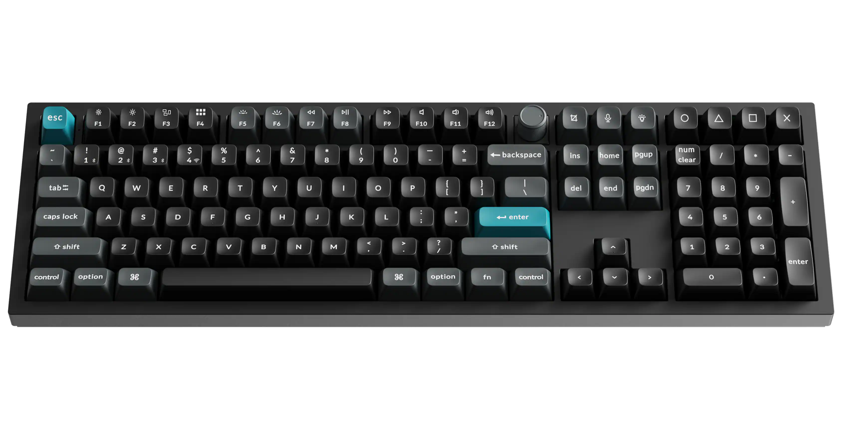 Keychron - Q6 Ultra 8k 100% Custom Brown Switch Mechanical Gaming Keyboard with Programmable ZMK Launcher Software - Black