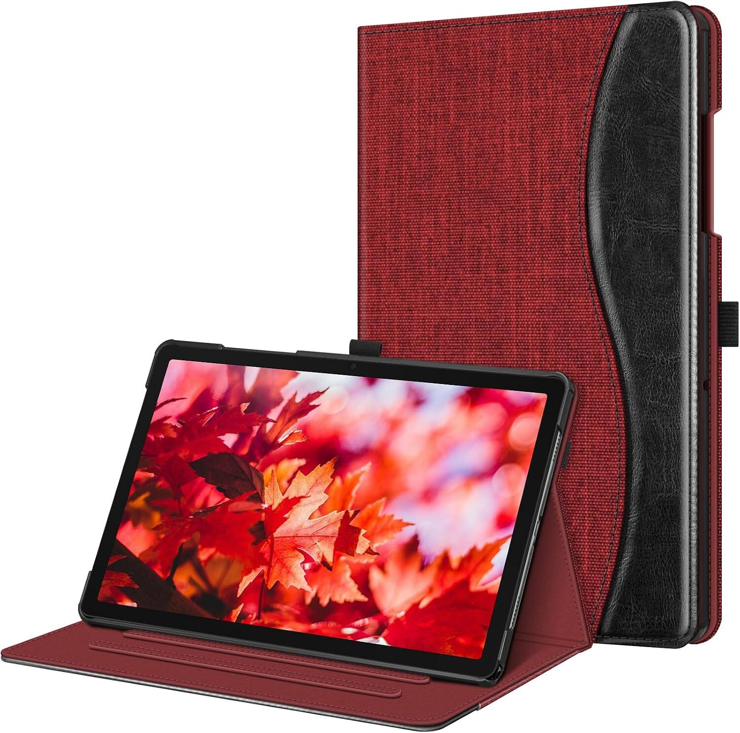 Fintie - Multi-Angle Viewing Case for Samsung Galaxy Tab A11+ / Tab A9+ 11 Inch, With Front Card Pocket, Vegan Leather Exterior - Wine price history on PriceWatchPro