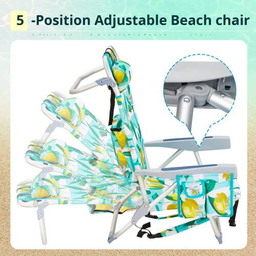 5 - Position Adjustable Beach Chair