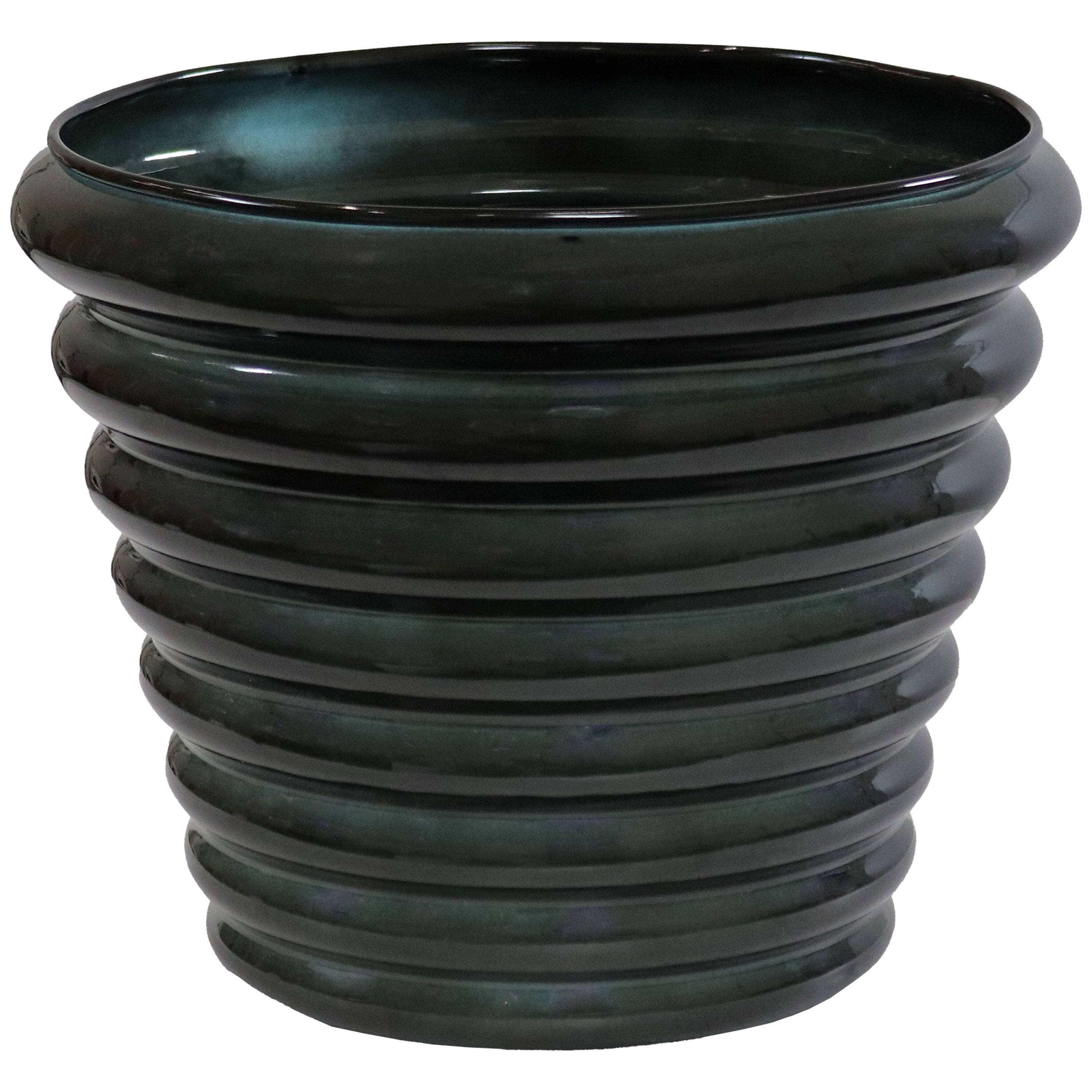 Alt View 5. Sunnydaze - Molly Metal Planter - 12.5 in - Set of 2 - Juniper Glaze.