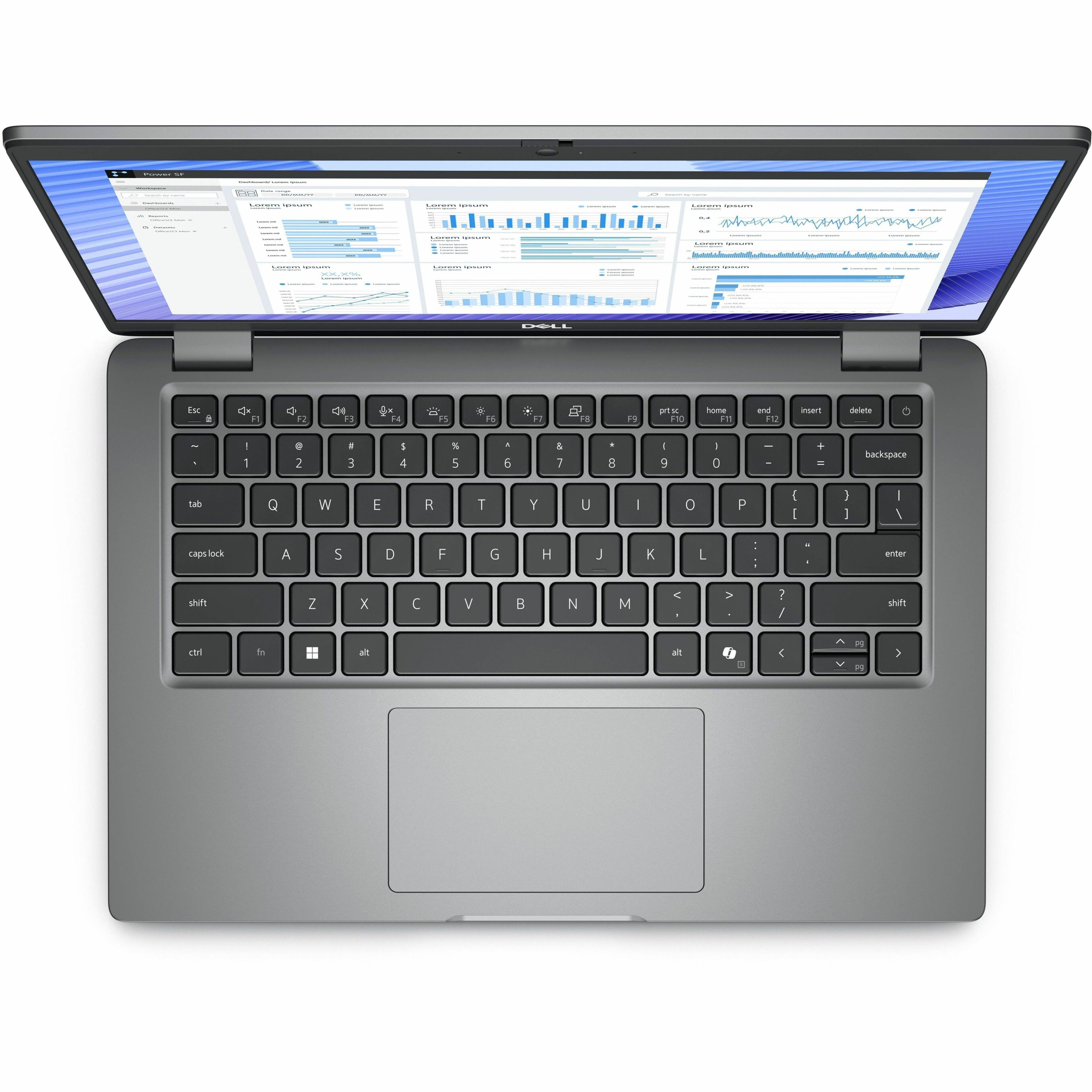 Laptop_Computers:

* The image features a laptop computer with a keyboard and a screen.
* The keyboard has a numeric keypad and a touchpad.
* The screen displays a spreadsheet.
* The laptop is open and ready for use.