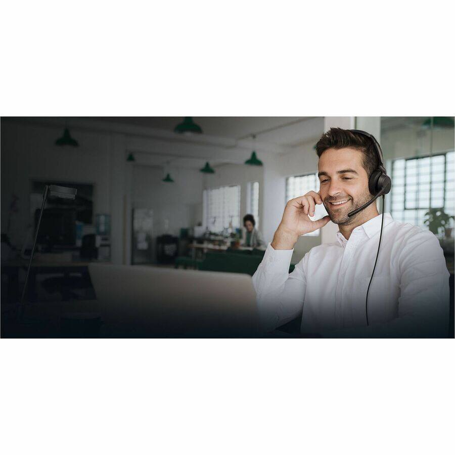 Alt View 2. Yealink - Yealink UH42 Headset - Mono - USB Type C - Wired - 32 Ohm - 20 Hz to 20 kHz - Over-the-head, On-ear - Monaural - Red.