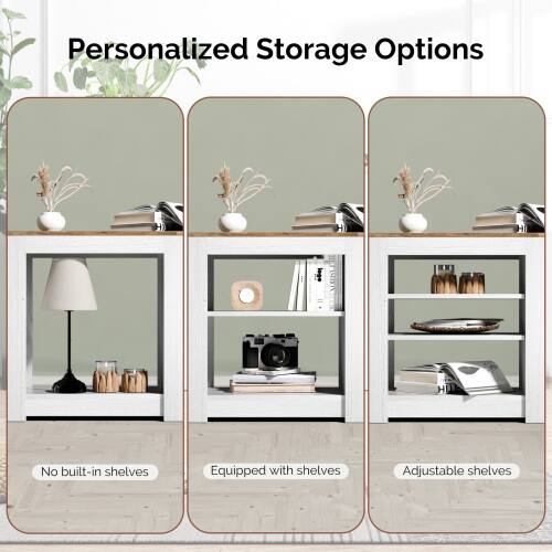 Personalized Storage Options

- No built-in shelves
- Equipped with shelves
- Adjustable shelves