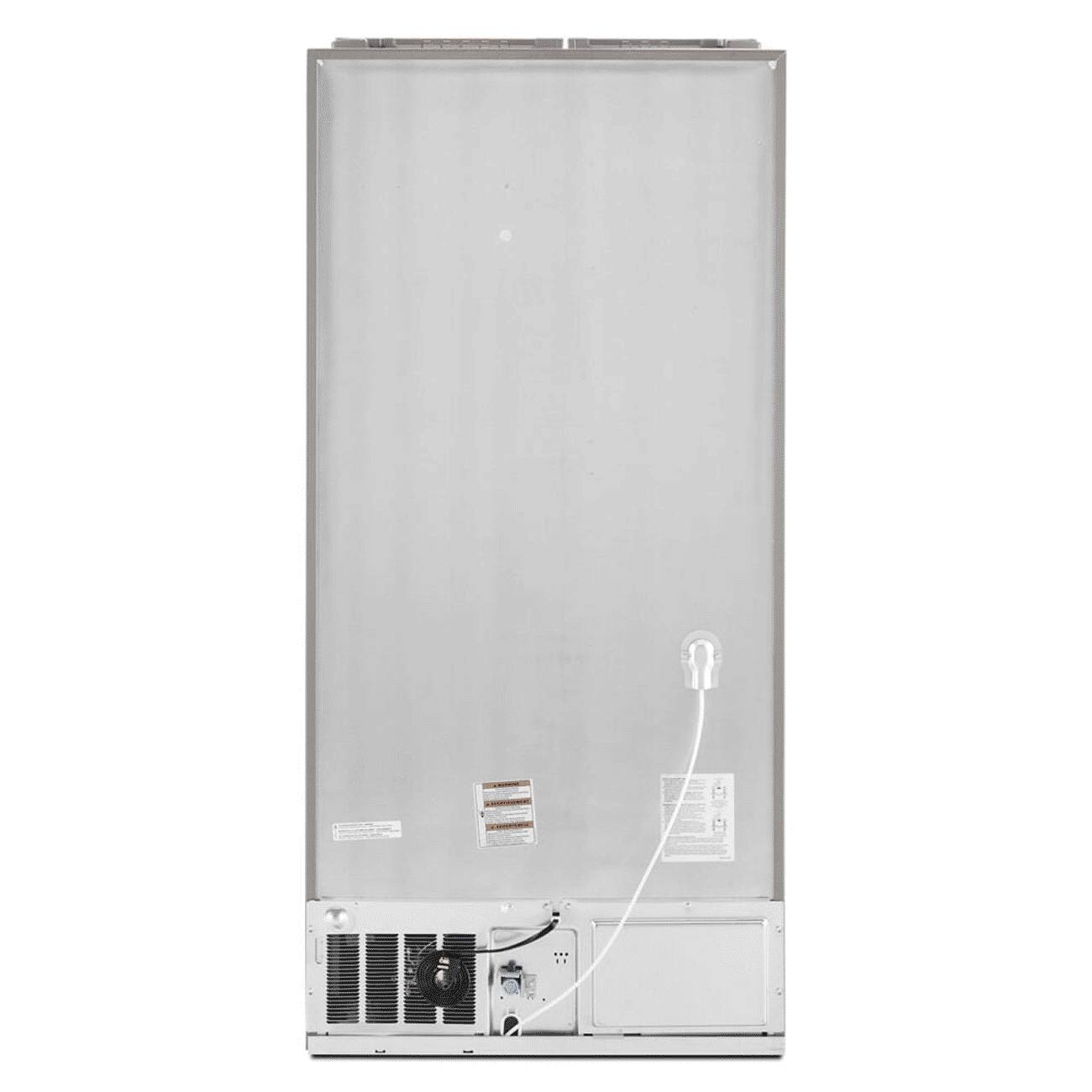 Back. Maytag - 33 in. Wide 22 cu. ft. French Door Refrigerator with Water Dispenser - Fingerprint Resistant Stainless Steel.