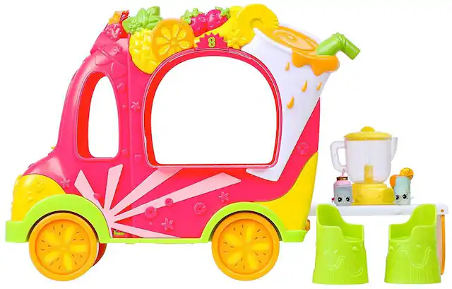 Front. License 2 Play - Shopkins Groovy Smoothie Truck - Pink.