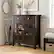 Front. Simpli Home - Acadian Solid Wood 36 inch Wide Transitional Entryway Hallway Storage Cabinet - Brunette Brown.