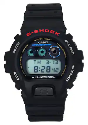 G-SHOCK
SHOCK RESIST
CASIO
WATER 20BAR RESIST
ALARM
ADJUST
RESET
SPLIT-RESET
TIMER
CHRONO
BACKLIGHT
LED
P
ON/OFF
LIGHT
MODE
ILLUMINATOR
TH
3-13
8:2842
ALARM ON/OFF
START-STOP