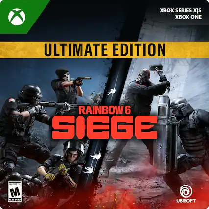 XBOX SERIES X|S XBOX ONE ULTIMATE EDITION RAINBOW 6 SIEGE MATURE 12+ M ESRB UBISOFT - M (Mature 17+)