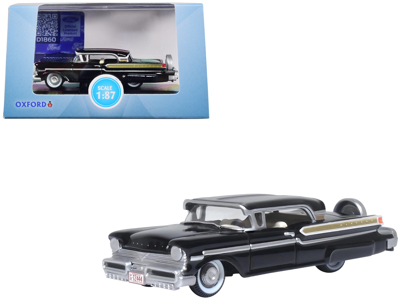 1957 Mercury Montclair Tuxedo Black 1/87 (HO) Scale Diecast Model Car by Oxford Diecast price history on PriceWatchPro