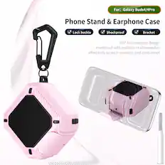 For: Galaxy Buds4/4Pro
Phone Stand & Earphone Case
- Lock buckle
- Shockproof
- Bracket
360° full coverage design combined with multiple craftsmanship effectively scratch-resistant and drop-proof