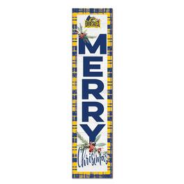 Jardine - Drexel Dragons 12'' x 48'' Outdoor Merry Christmas Leaner - White