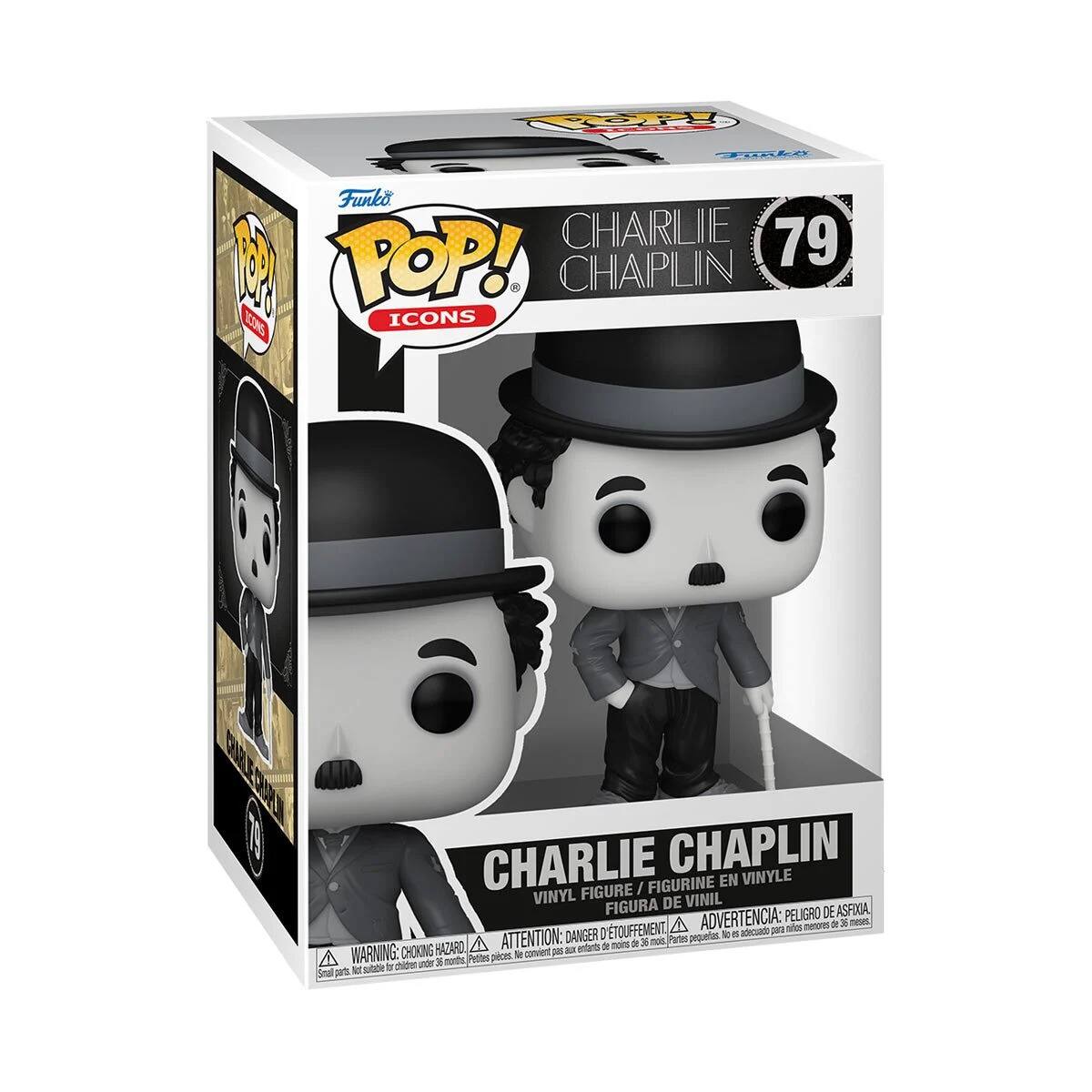 Funko Pop! Icons

Charlie Chaplin

79

Vinyl Figure / Figurine en Vinyle

Figure / Figura de Vinil

Peligro de asfixia

Advertencia: peligro de asfixia

Danger: choking hazard

Attention: danger de choc

Warning: choking hazard

Small parts. Not suitable for children under 3 years.