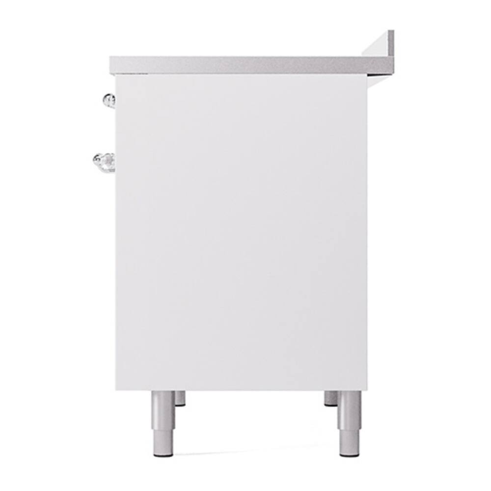 Alt View 4. ILVE - ILVE Nostalgie II 40 inch Induction Range with 6 Induction Elements (White) - White.