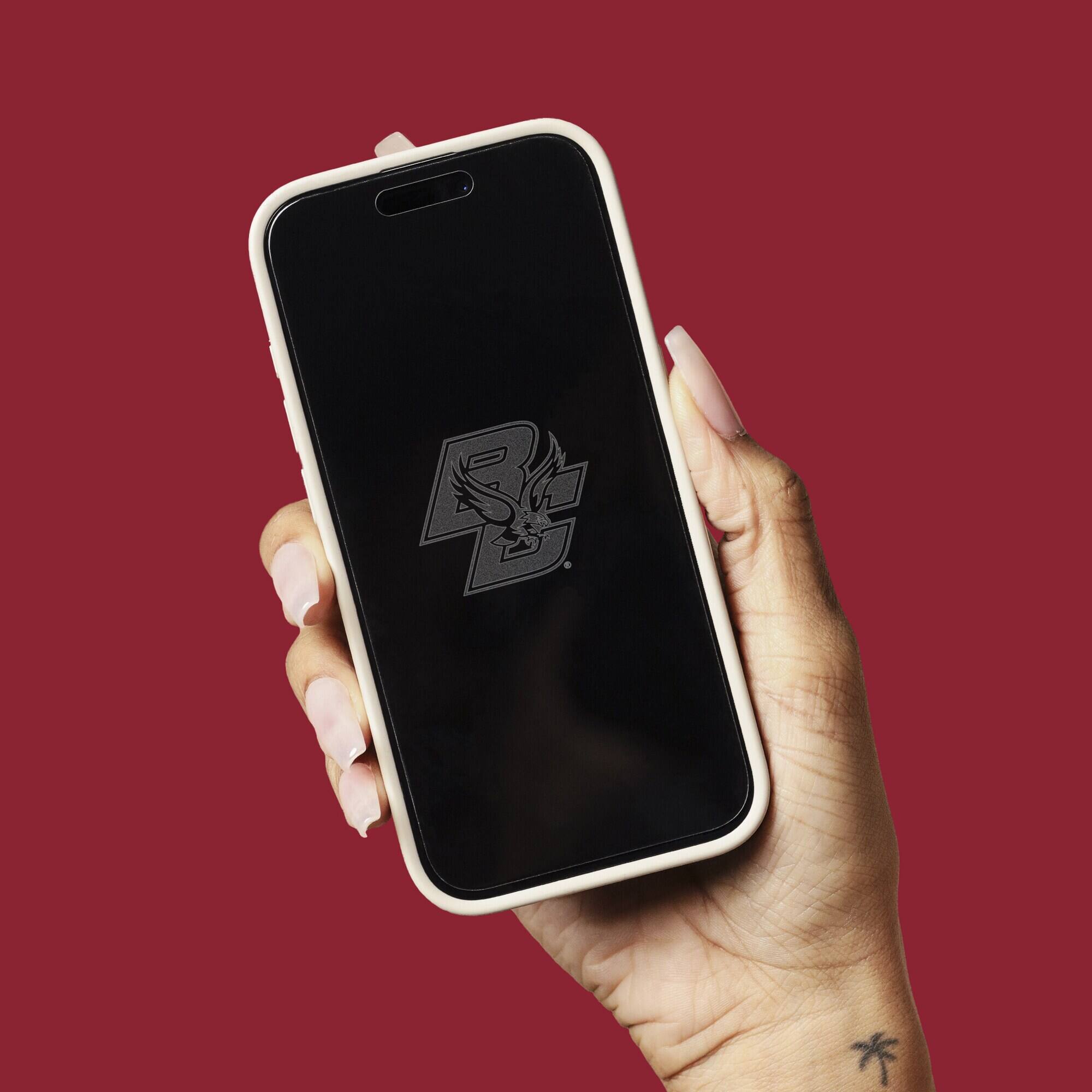 Alt View 3. Screen Skinz - Boston College Eagles Privacy iPhone Screen Protector - 15/15 Pro/16 - Multicolor.