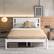 Alt View 1. Costway - Full Wooden Platform Bed - White.