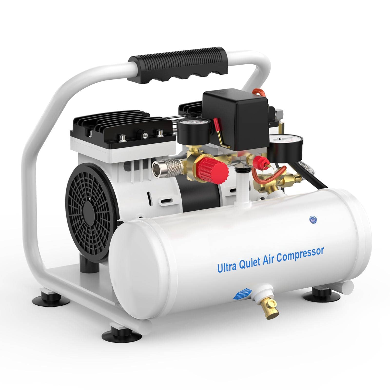JETRANSPORT - 8 Gallon Air Compressor 4.2cfm@90psi Oil Free Tank & Max.145psi 70 Db Ultra Quiet For Auto Repair Tire Infl - 1 Gallon