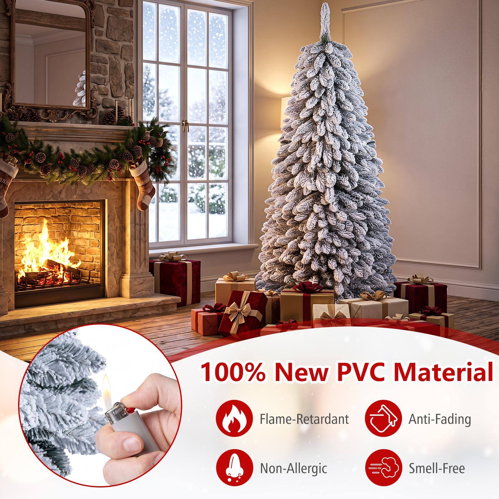 100% New PVC Material  
Flame-Retardant  
Anti-Fading  
Non-Allergic  
Smell-Free