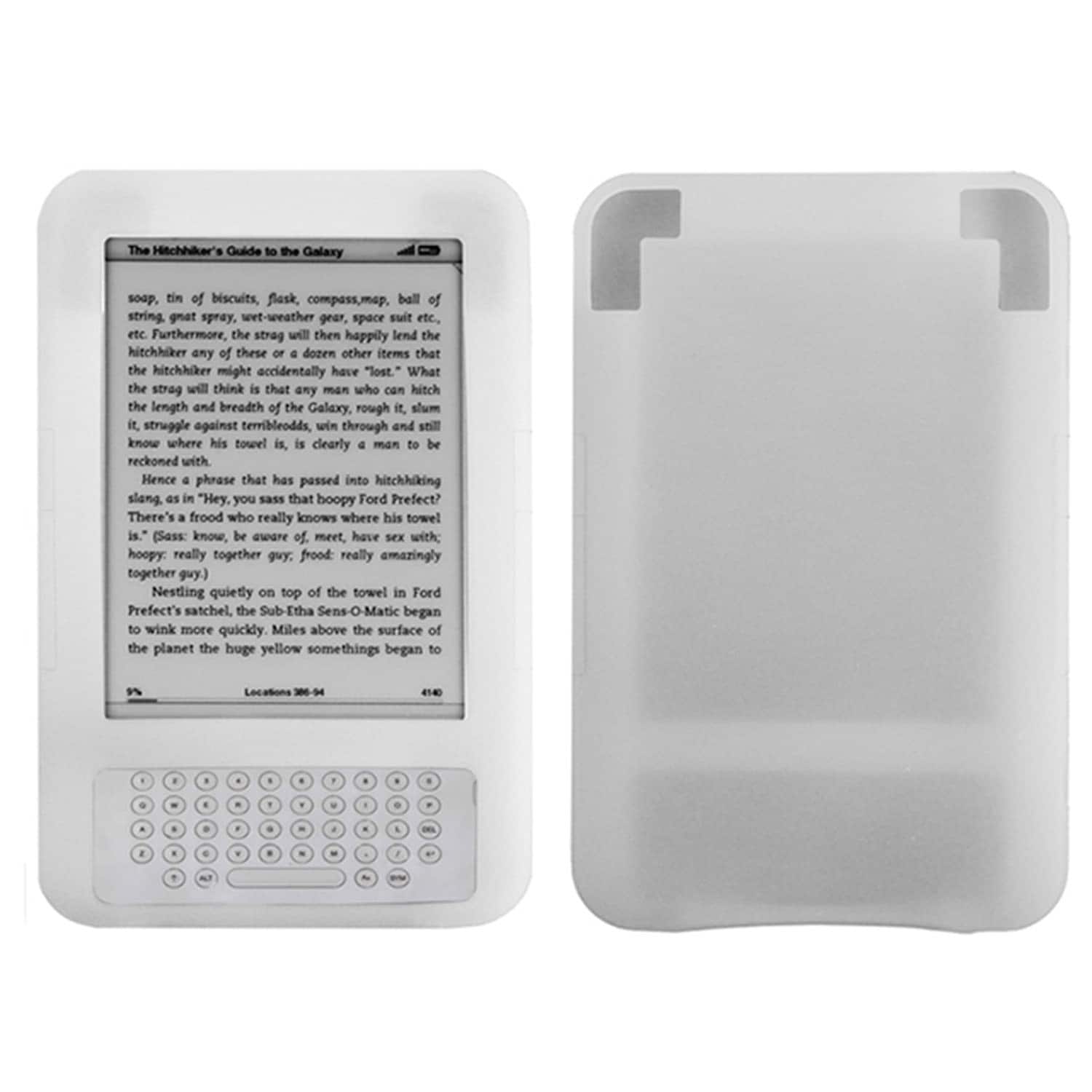 DirectDeals - Protective Case Cover for Amazon Kindle 3 - White