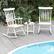 Alt View 6. Gymax - Gymax Wooden Rocking Chair Single Rocker Indoor Garden Patio Yard White - White.