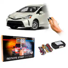 MPC - Remote Start Kit For 2012-2016 Toyota Prius V - Hybrid - Uses OEM Remotes - Black