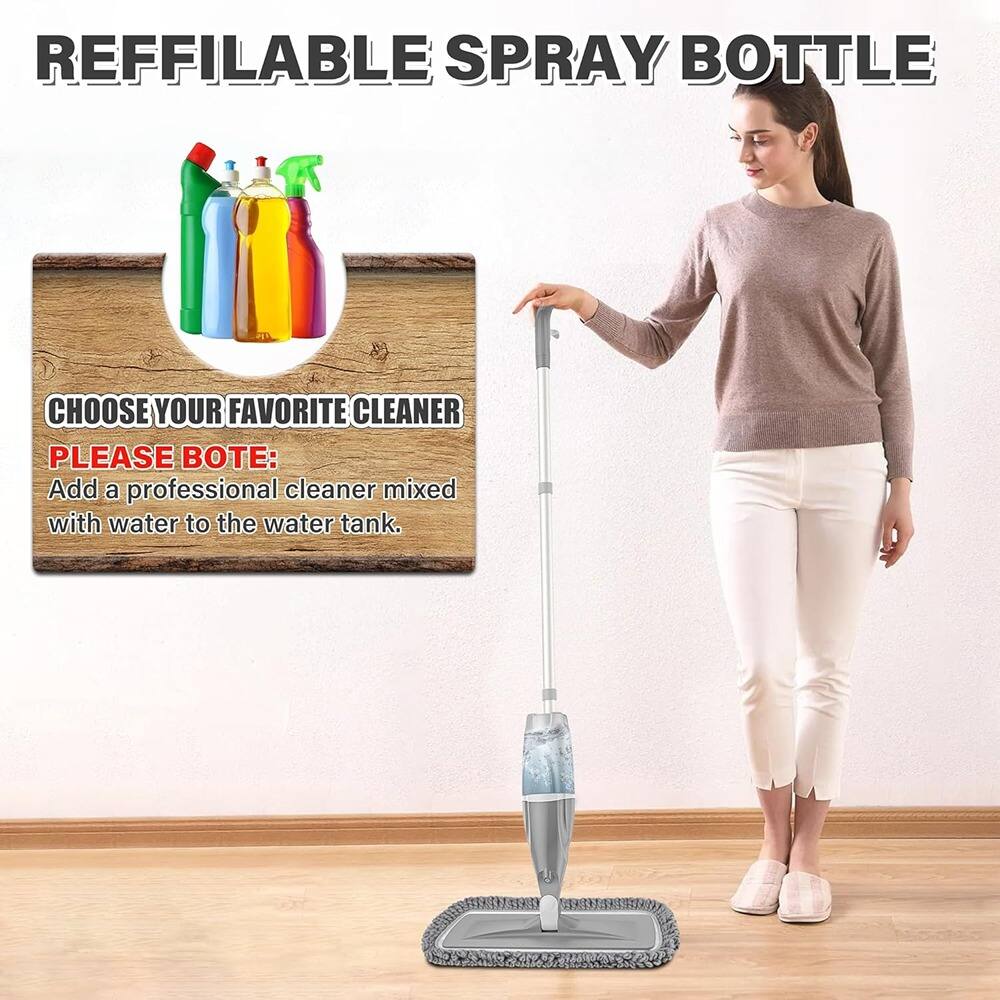 REFILLABLE SPRAY BOTTLE

CHOOSE YOUR FAVORITE CLEANER

PLEASE NOTE:
Add a professional cleaner mixed with water to the water tank.