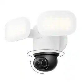 Reolink - TrackFlex F850W 4K 8MP Dual-Lens Pan Tilt Floodlight Camera Wired Wi-Fi with Auto-Tracking, 6X Zoom, AI Smart Search - White