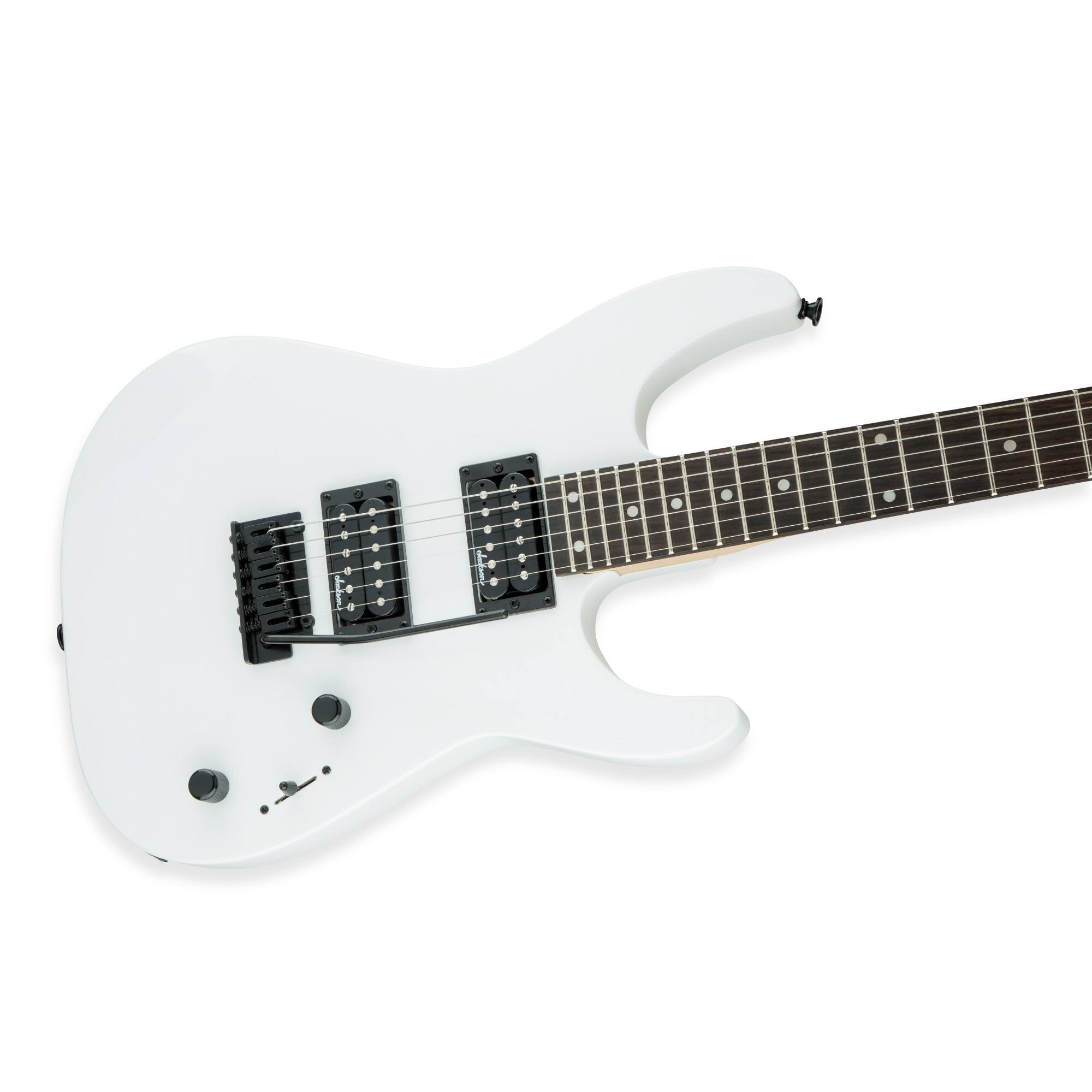 Left. Jackson - Jackson JS Series Dinky JS12 Electric Guitar with Maple Neck (Snow White).