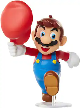 Jakks Pacific - Super Mario World of Nintendo 2.5 Inch Figure | Tipping Hat Mario - Red