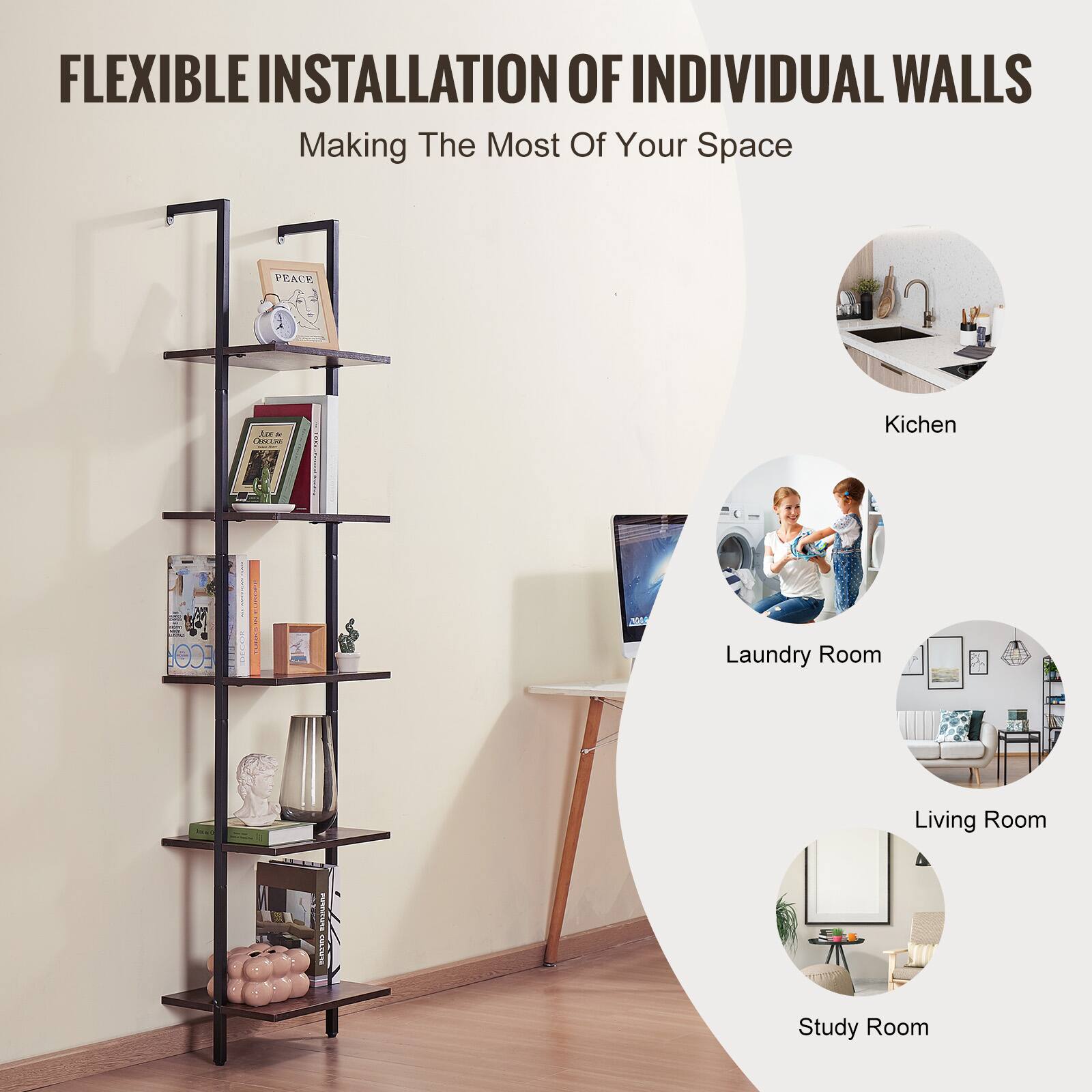 FLEXIBLE INSTALLATION OF INDIVIDUAL WALLS  
Making The Most Of Your Space  

Kitchen  
Laundry Room  
Living Room  
Study Room