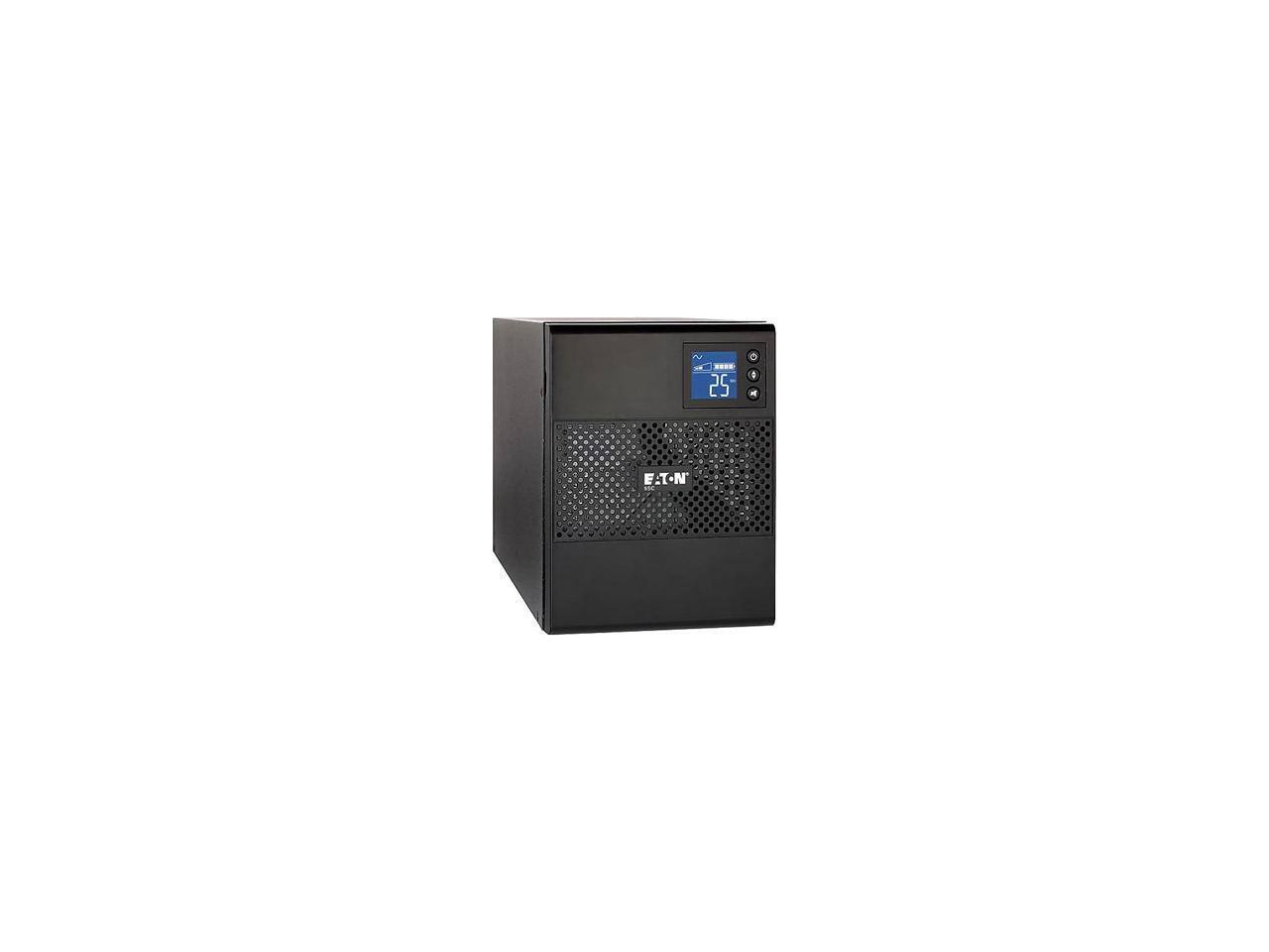 Alt View 4. Eaton - Eaton 5SC1500 1500 VA 1080W 120V Line-Interactive UPS Tower - 8 x NEMA 5-15R - Black.