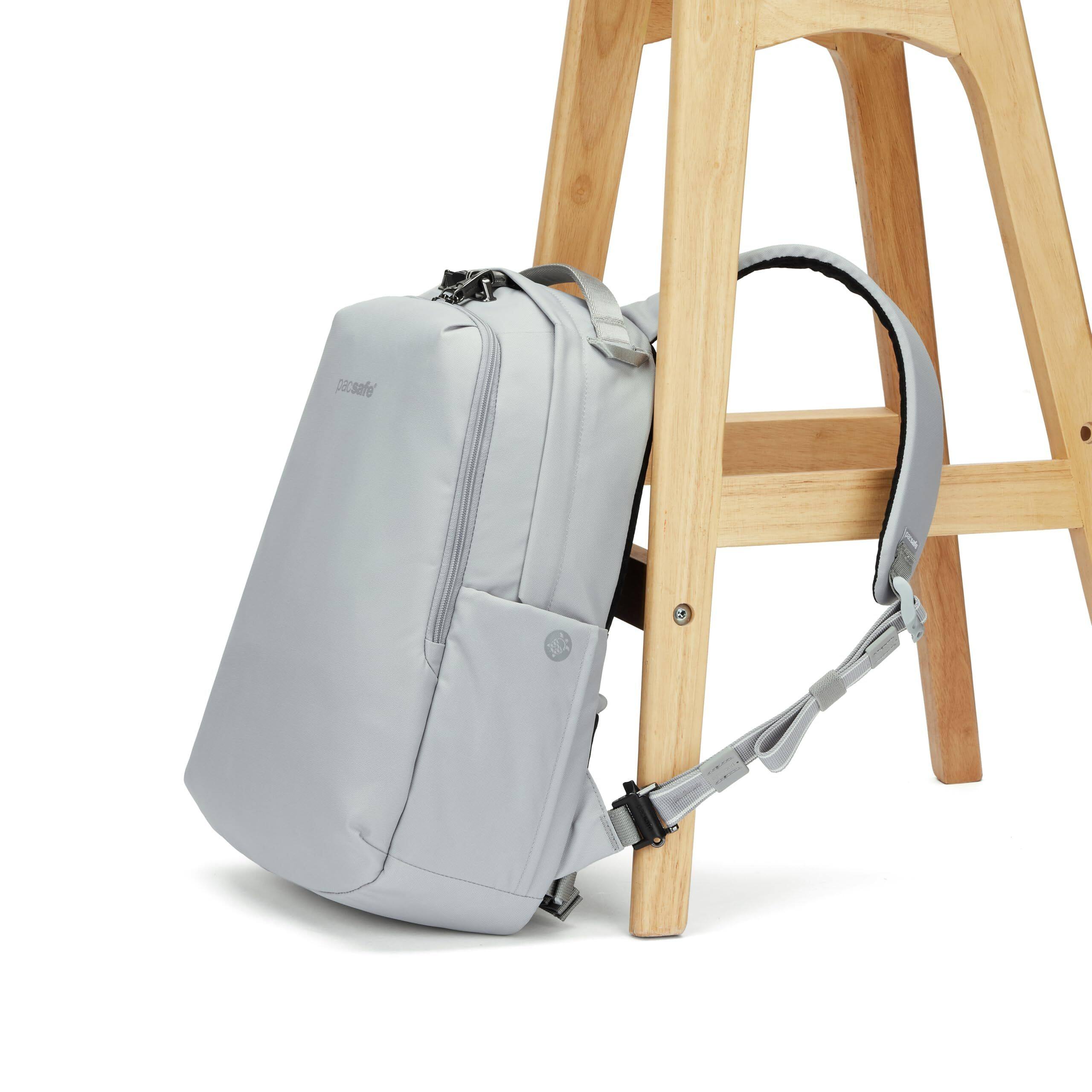 Alt View 3. Pacsafe - V 16L All-around Backpack - Digital Gray.