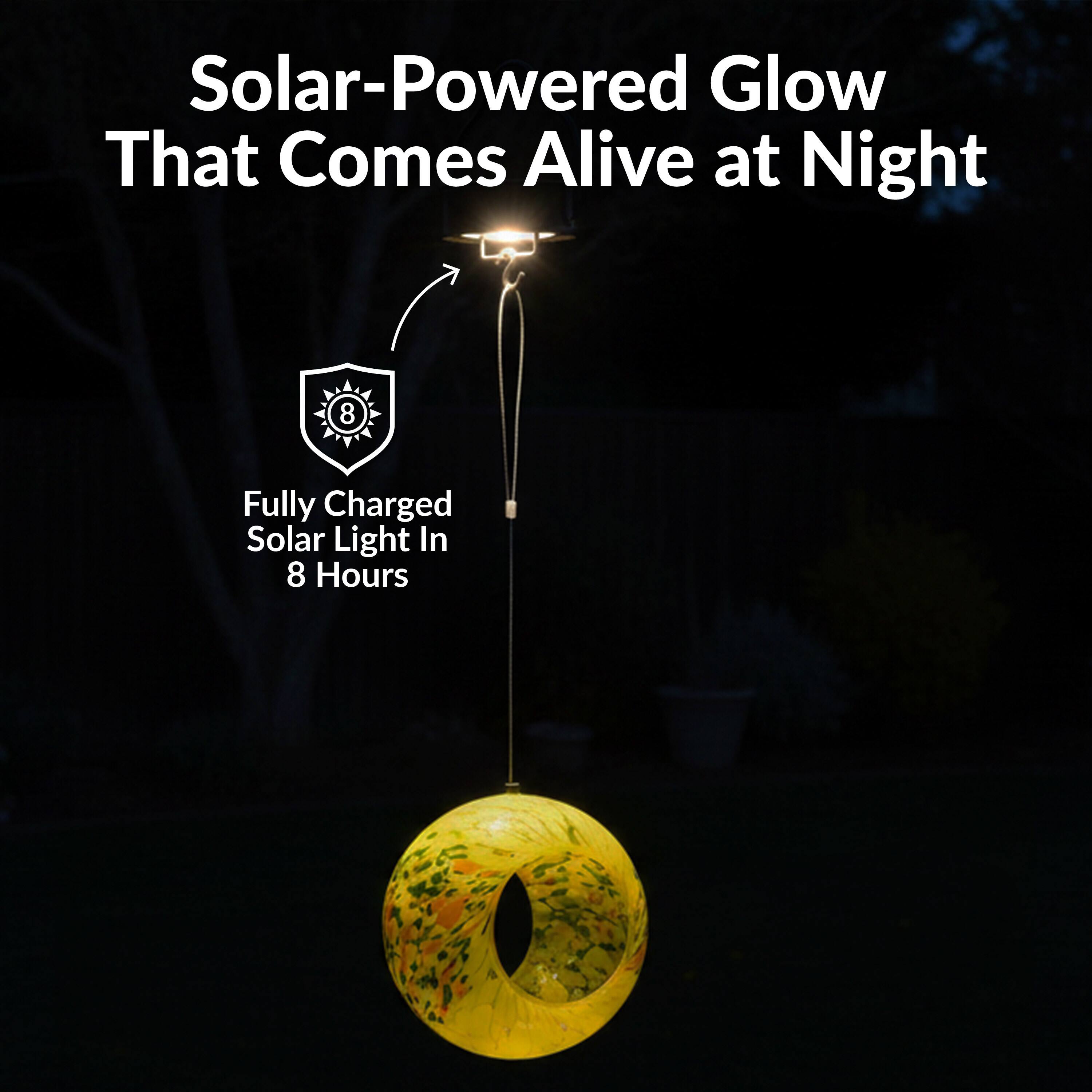 Solar-Powered Glow That Comes Alive at Night  
Fully Charged Solar Light In 8 Hours