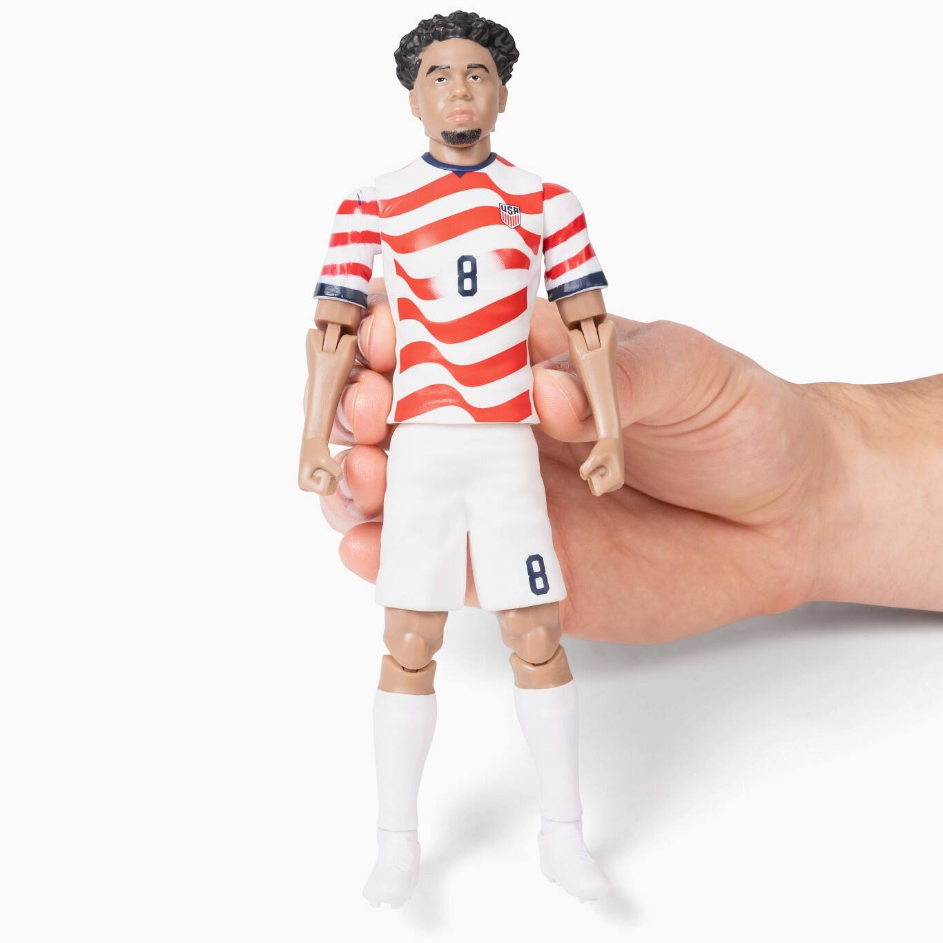 Alt View 3. Banbo Toys - Banbo Toys SOCKERS 2026 USMNT Weston McKennie (Home Jersey) 8" Collectible Soccer Action Figure.