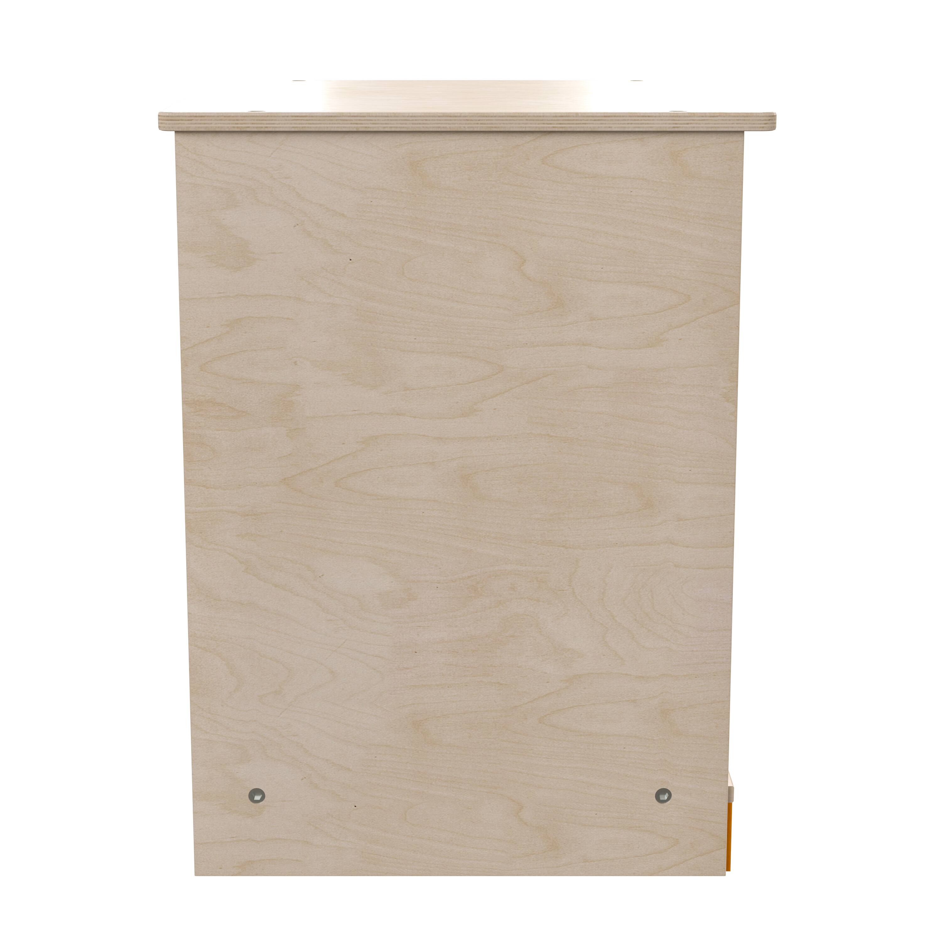 Left. Flash Furniture - Bright Beginnings Commercial Grade Wooden Kid's Two Shelf Kitchen Cabinet - Natural.