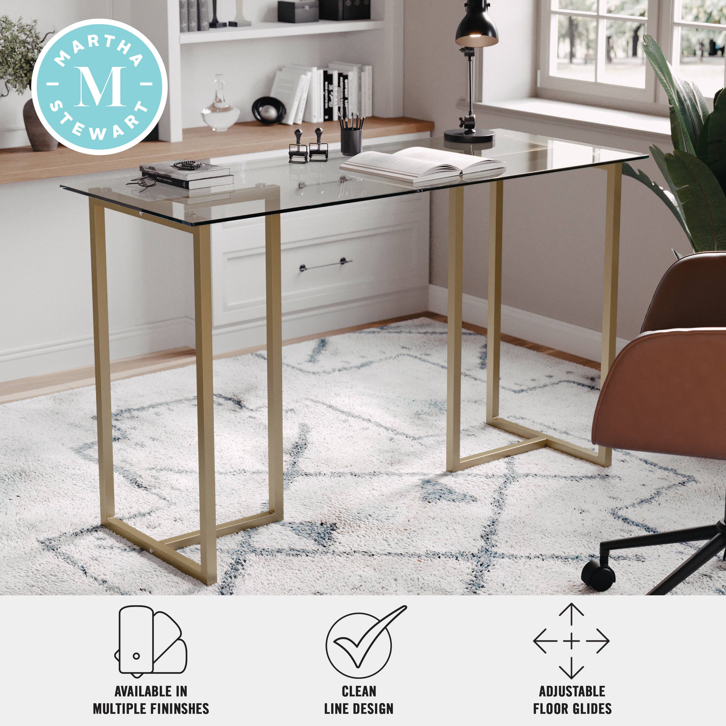 Martha Stewart + Available in multiple finishes Clean Line Design Adjustable Floor Glides