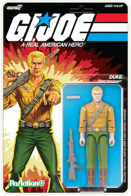 Super7 - G.I. Joe - ReAction+ Wv2 - Duke (Cartoon) - Collectibles - Multicolor