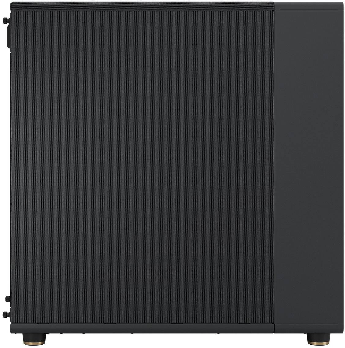 Angle. Fractal Design - North XL Charcoal Black EATX, ATX, microATX, Mini-ITX Chassis with Walnut Front and Mesh Side Panel Mid Tower PC Case - Black.