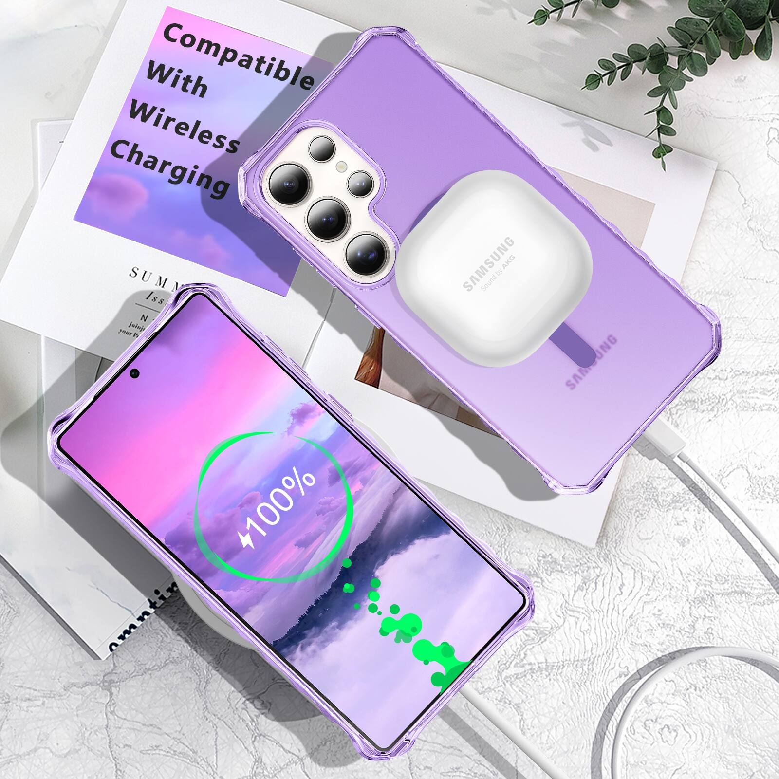 With Compatible Wireless Charging

SAMSUNG by AKG Sound

SAMSUNG

100%