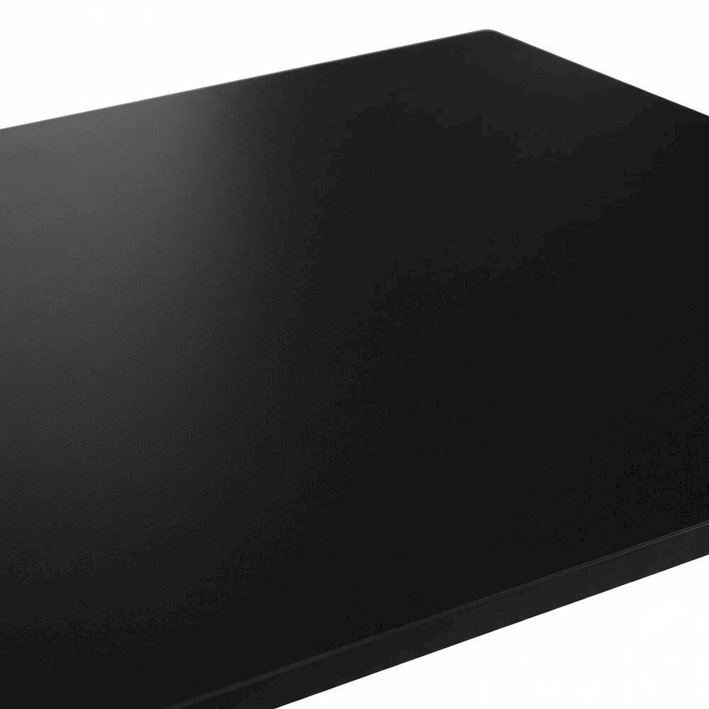 Alt View 1. BisonOffice - Black and Grey Computer Desk with Spacious Surface and Sturdy Frame - Black/Grey.