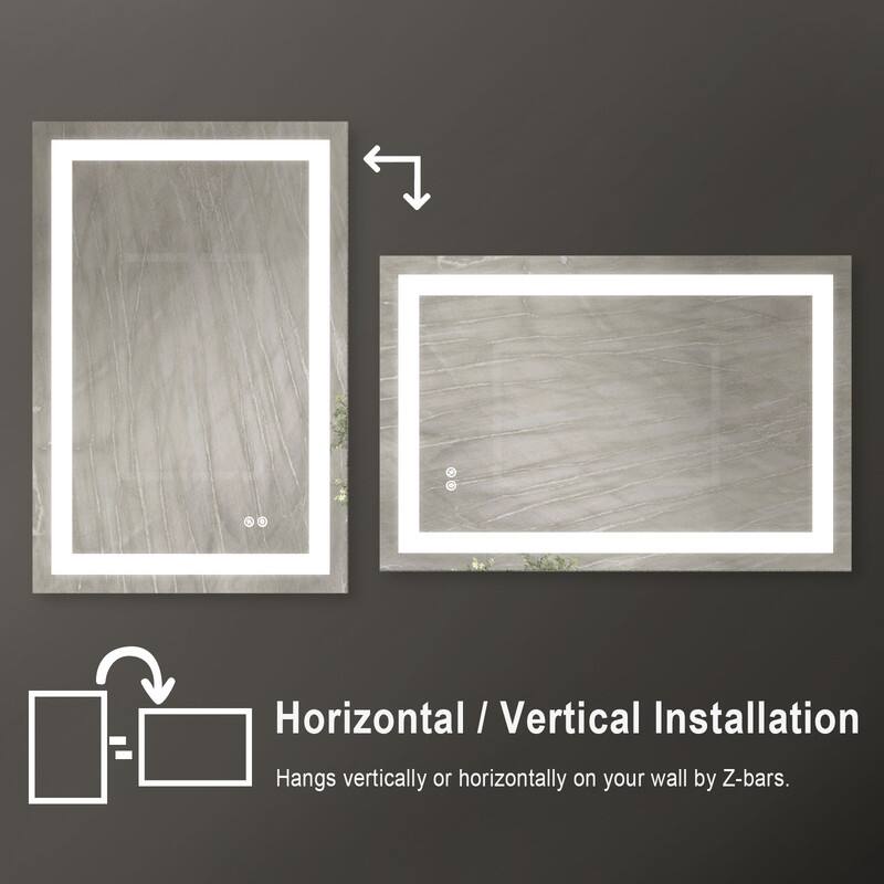 Horizontal / Vertical Installation  
Hangs vertically or horizontally on your wall by Z-bars.