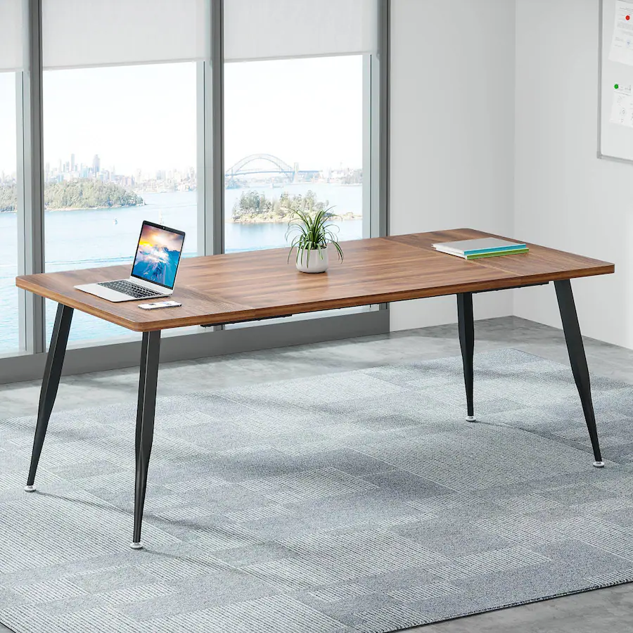 Conference Table Above Tribesigns Conference Table with Engineered Wood Construction ...