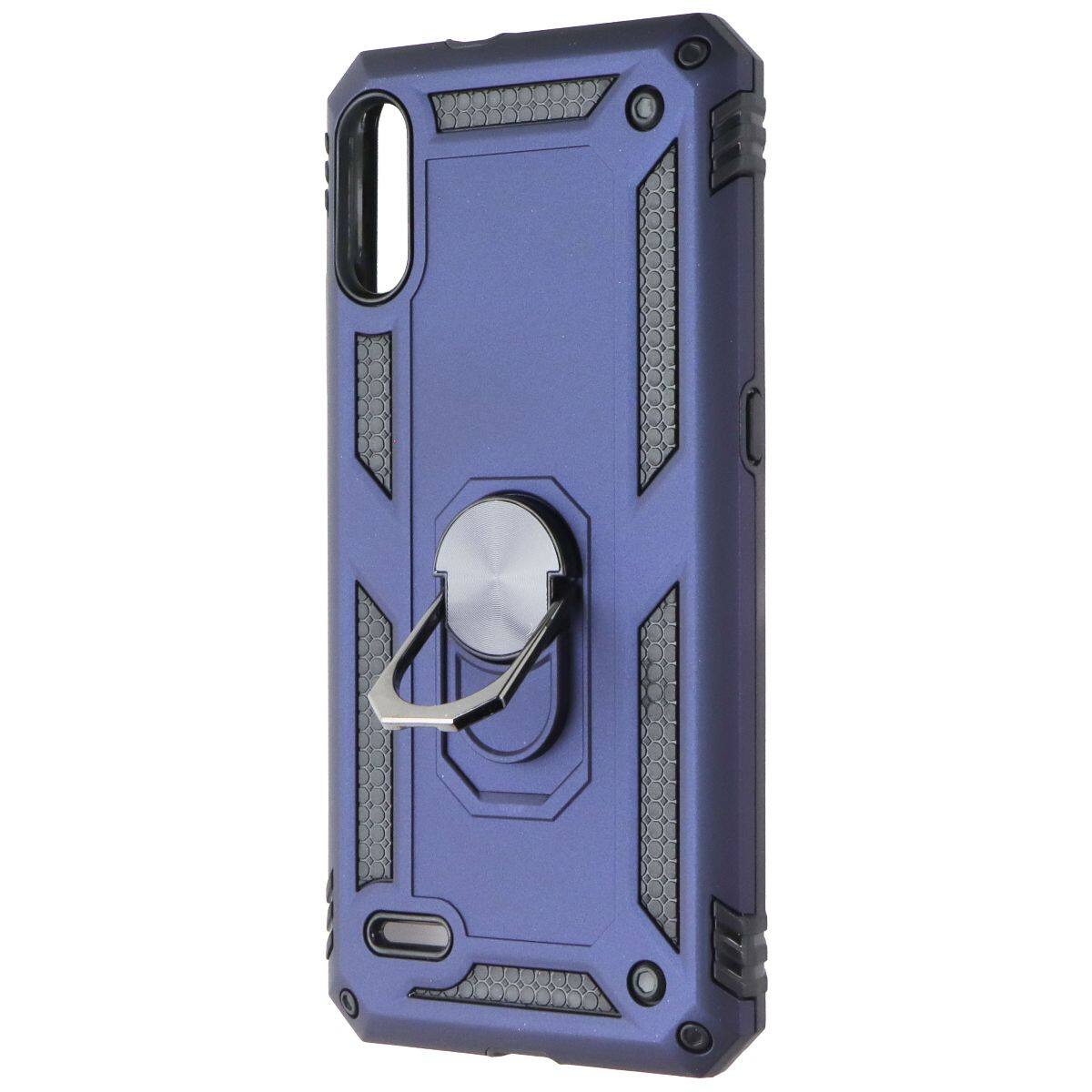 Front. Mybat - Mybat Premium Case with Ring Stand for LG K22 - Blue / Black - Multicolor.