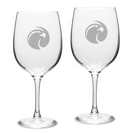 Jardine - Seattle Pacific Falcons 19oz. Two-Piece Traditional Red Wine Table Glass Set - Multicolor
