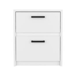TuHome - Trivor Nightstand MDF - White
