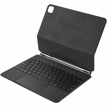 Front. Adesso - Adesso Bluetooth Keyboard for iPad Pro 12.9 inch M4 Edition - Aluminum Body - Silver.