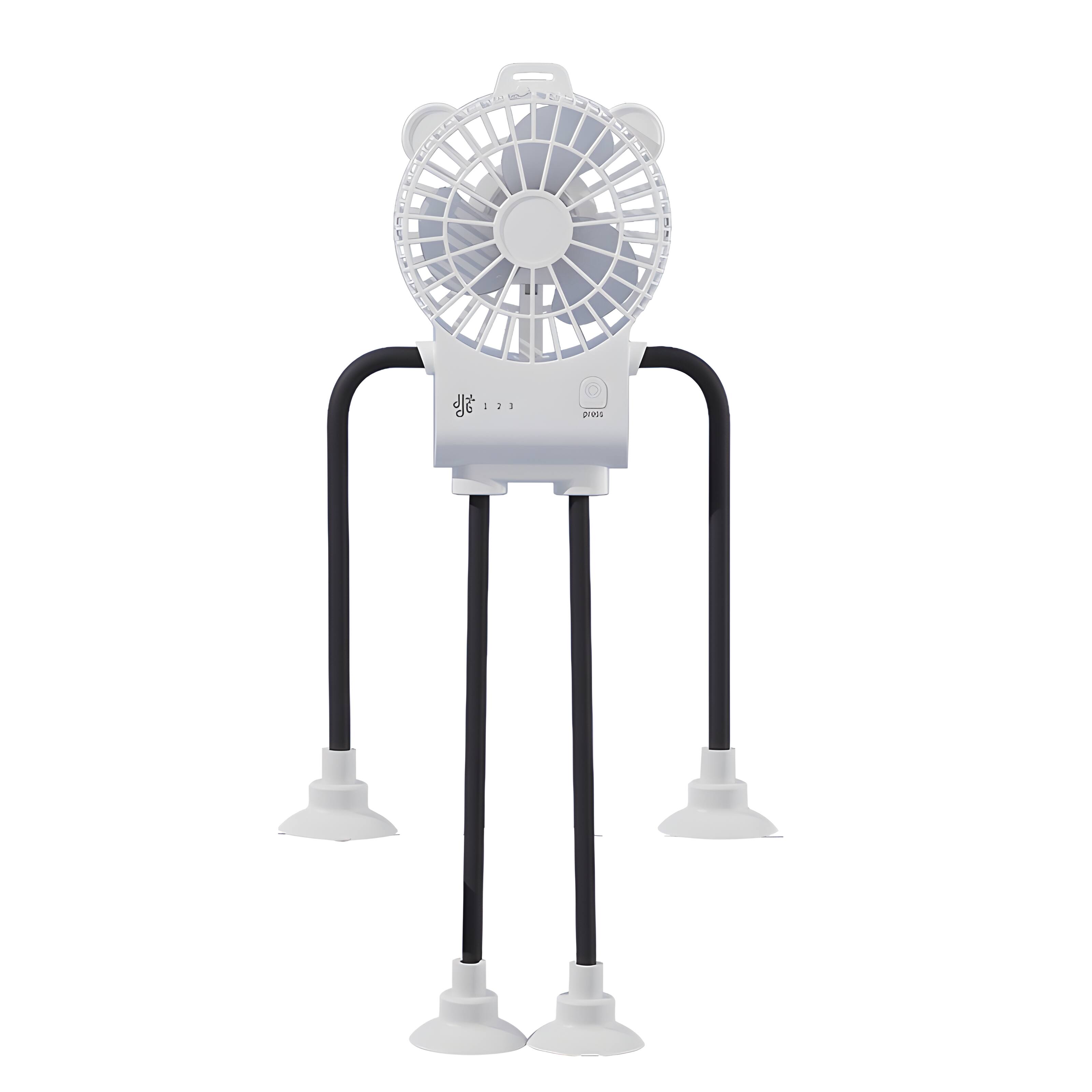 Front. Cluzine - Multi-Functional Stroller Fan, 3 Speeds, Bendable Arms, 1500mAh for Baby & Outdoor.